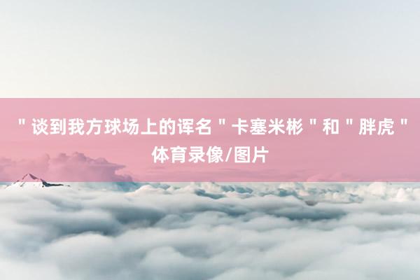 ＂谈到我方球场上的诨名＂卡塞米彬＂和＂胖虎＂体育录像/图片