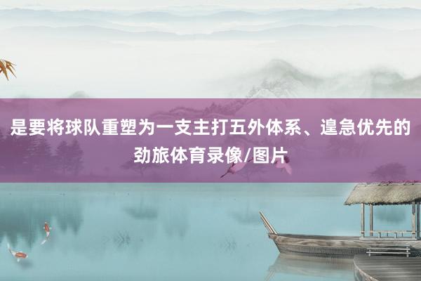 是要将球队重塑为一支主打五外体系、遑急优先的劲旅体育录像/图片