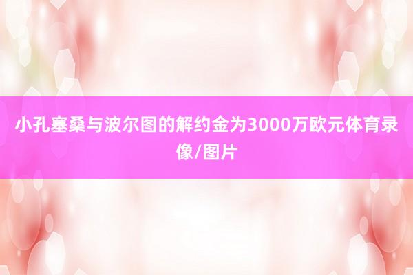 小孔塞桑与波尔图的解约金为3000万欧元体育录像/图片