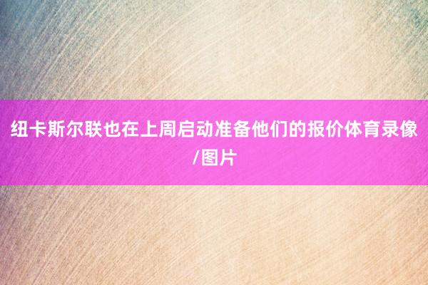 纽卡斯尔联也在上周启动准备他们的报价体育录像/图片