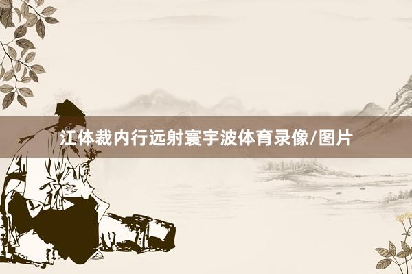 江体裁内行远射寰宇波体育录像/图片