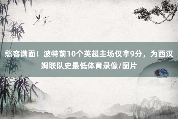 愁容满面！波特前10个英超主场仅拿9分，为西汉姆联队史最低体育录像/图片