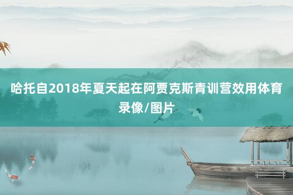 哈托自2018年夏天起在阿贾克斯青训营效用体育录像/图片