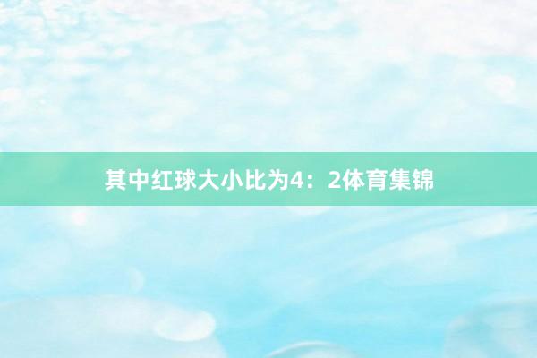 其中红球大小比为4：2体育集锦