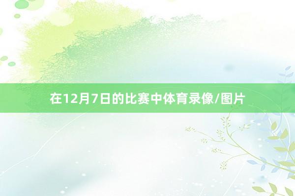 在12月7日的比赛中体育录像/图片