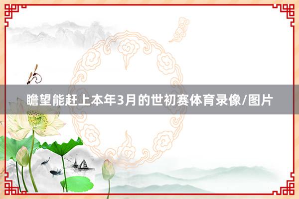 瞻望能赶上本年3月的世初赛体育录像/图片