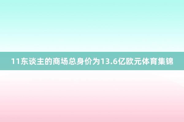 11东谈主的商场总身价为13.6亿欧元体育集锦