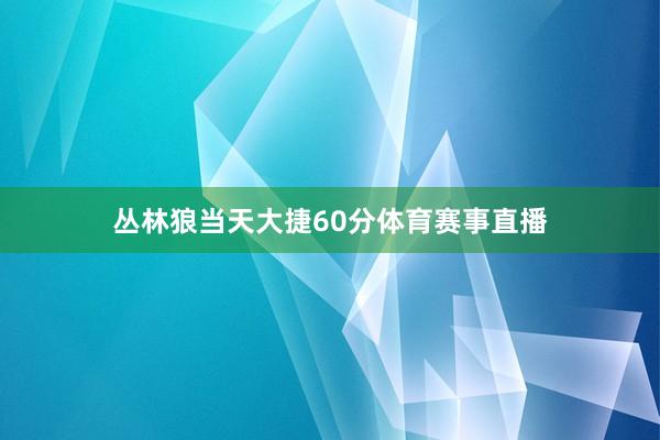 丛林狼当天大捷60分体育赛事直播