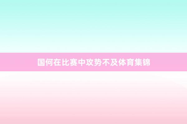 国何在比赛中攻势不及体育集锦