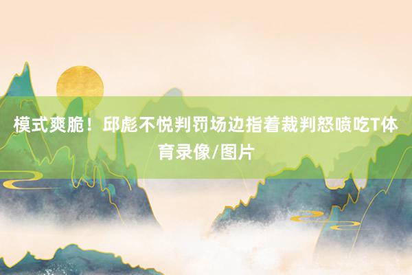 模式爽脆!邱彪不悦判罚场边指着裁判怒喷吃T体育录像/图片