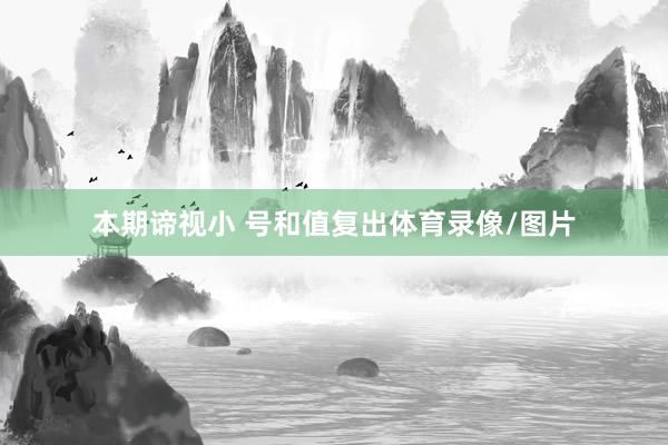 本期谛视小 号和值复出体育录像/图片