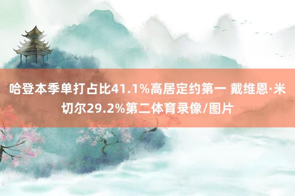 哈登本季单打占比41.1%高居定约第一 戴维恩·米切尔29.2%第二体育录像/图片